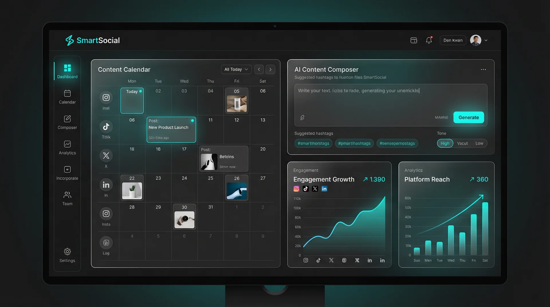 SocialRoboto Dashboard